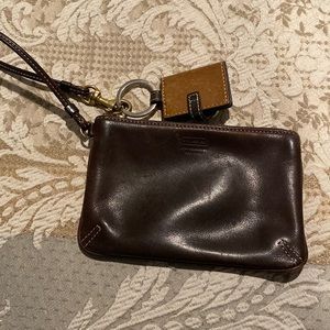 Coach, leather wristlet